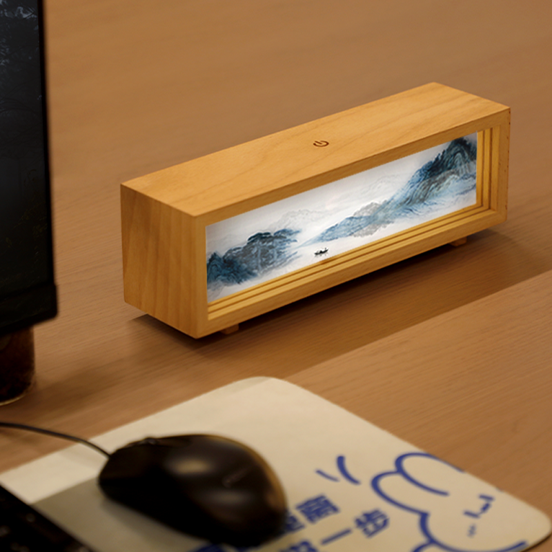 Oriday Wooden Light Picture Lamp|Atmosphere Night Light Decoration|Creative Gift Recommendation