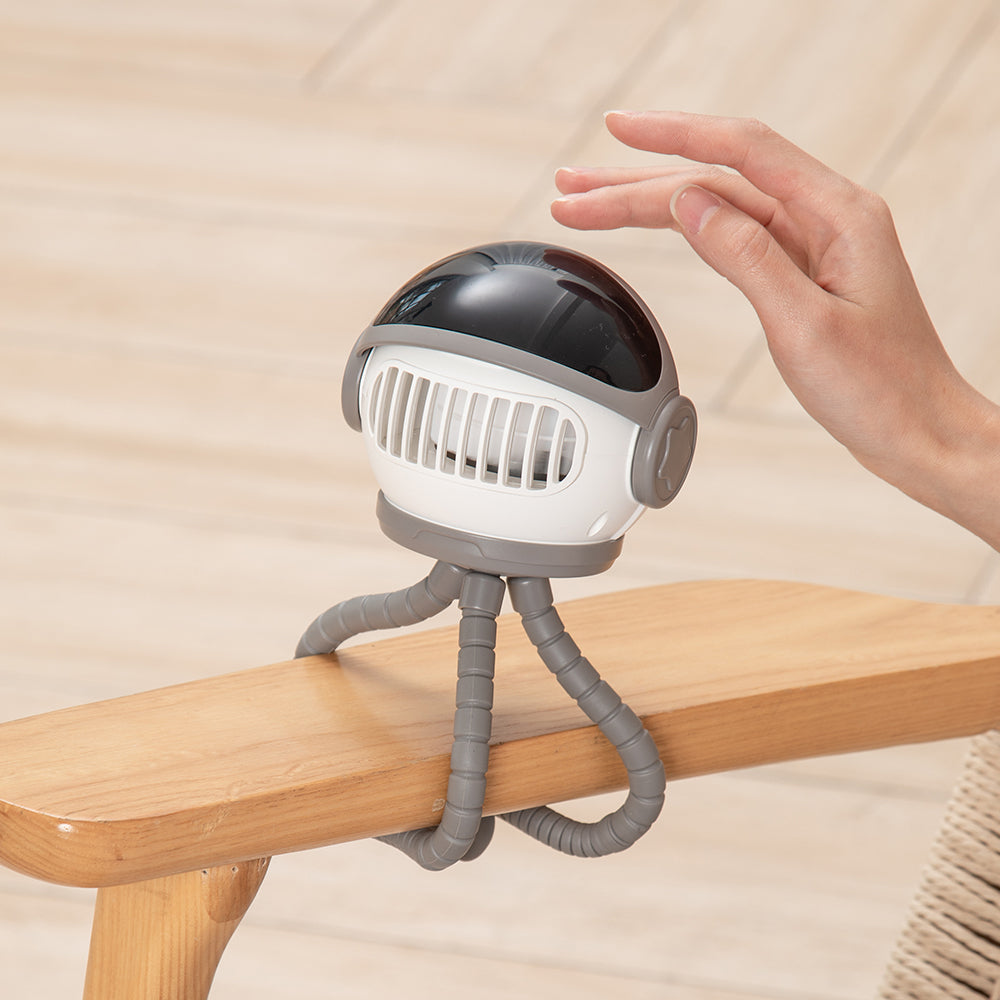 오리데이 무소음 블레이드리스 USB 휴대용 반동 방지 책상 선풍기