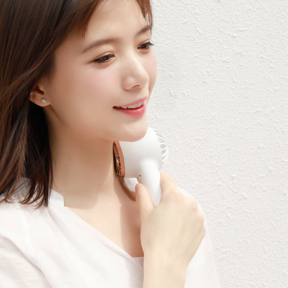 Oriday 휴대용 무날개 냉각 선풍기|USB 충전 미니, 저소음, 강풍, 아이스 쿨링 효과, 야외 사용에 적합한 긴 배터리 수명