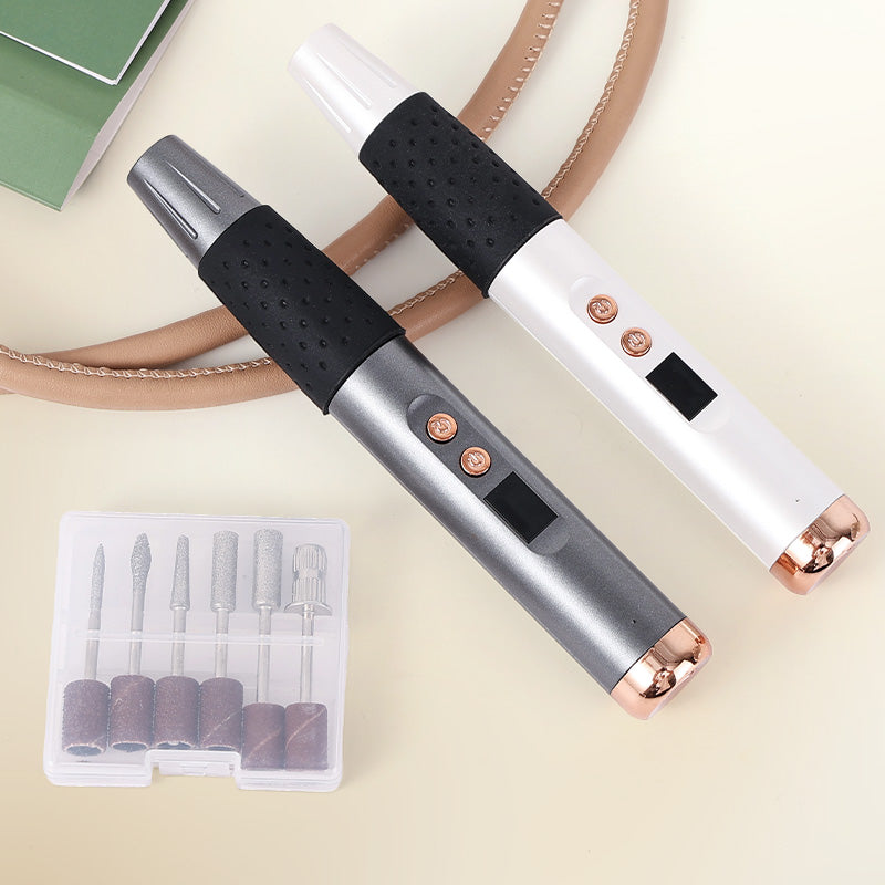 Oriday 스마트 네일 및 네일 케어 장치 - 고속 저소음 기어 변경, 세라믹 연마 헤드, LCD 디스플레이 | 양방향 작동, 일상적인 네일 케어 요구를 충족하는 다기능 연마 헤드 | 90분 배터리 수명, Type-C 충전