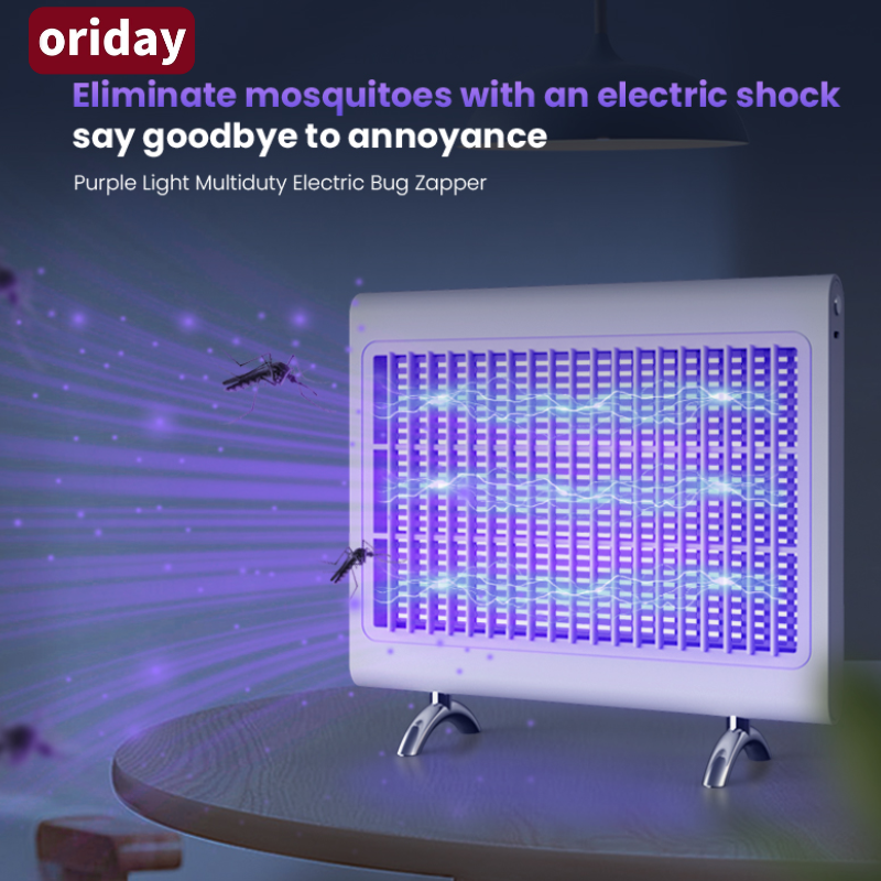Oriday 紫光誘蚊LED滅蚊燈|5600mAh充電式・掛牆立式兩用・室內/戶外/商用店鋪適用・夜燈功能整合設計