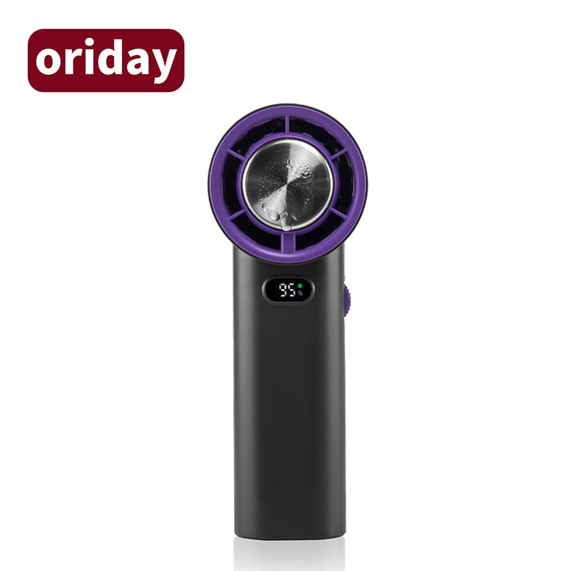 oriday 고속 냉각 핸드헬드 팬 반도체 냉각 조용한 휴대용 충전식 고급 무선 가정용 책상 기숙사 사무실 여행용