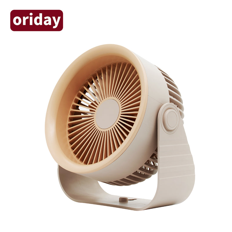 "Oriday small desktop fan, circulating fan, no-drill wall mount, USB charging, suitable for offices, students, dormitories, with strong airflow, oriental quality"