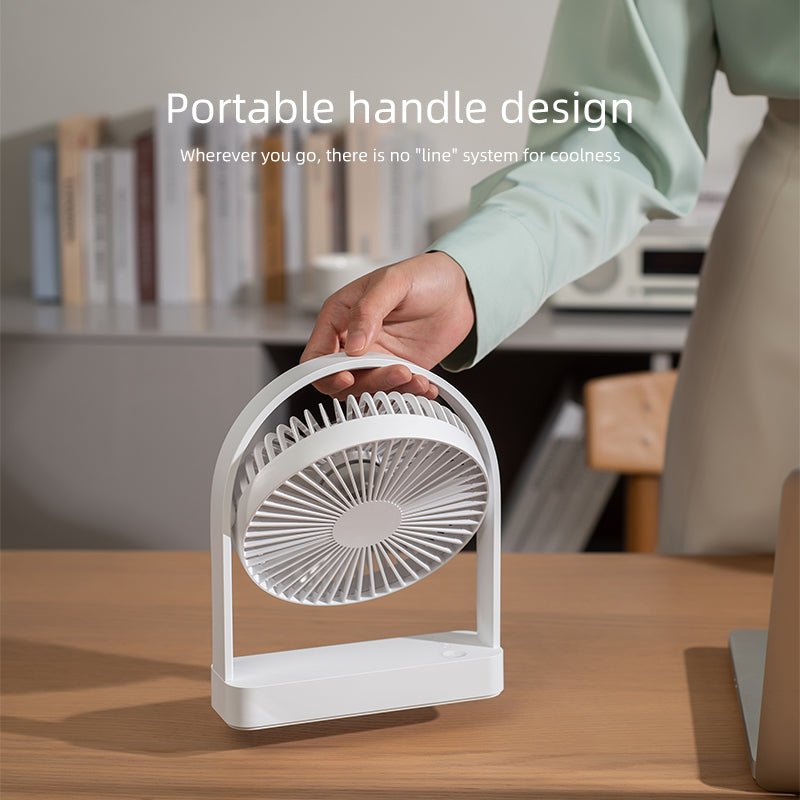 oriday Portable Quiet Desk Fan Rechargeable for Office, Desk, Dormitory, Bedside USB Fan, Eastern Style Product