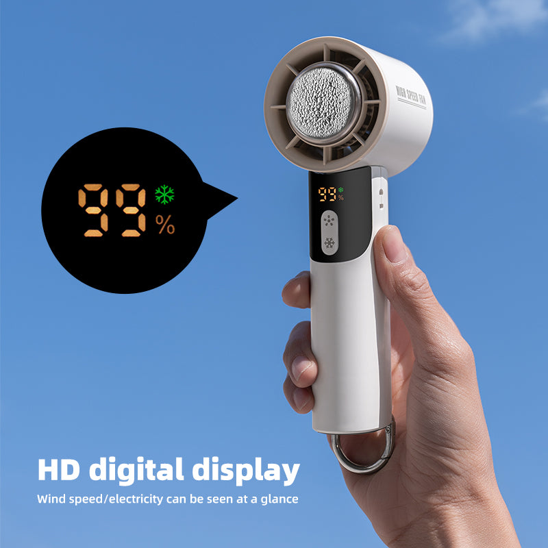 Oriday 반도체 핸디형 냉각 선풍기 – 소형, 100단계 풍속 조절, 강력한 바람, USB 충전식, 초장시간 사용, 고속 냉각 기능. 가정, 학생, 기숙사, 사무실, 야외용으로 적합하며, 휴대가 간편합니다. 브랜드: 동방양품 (Dongfang Liangpin).