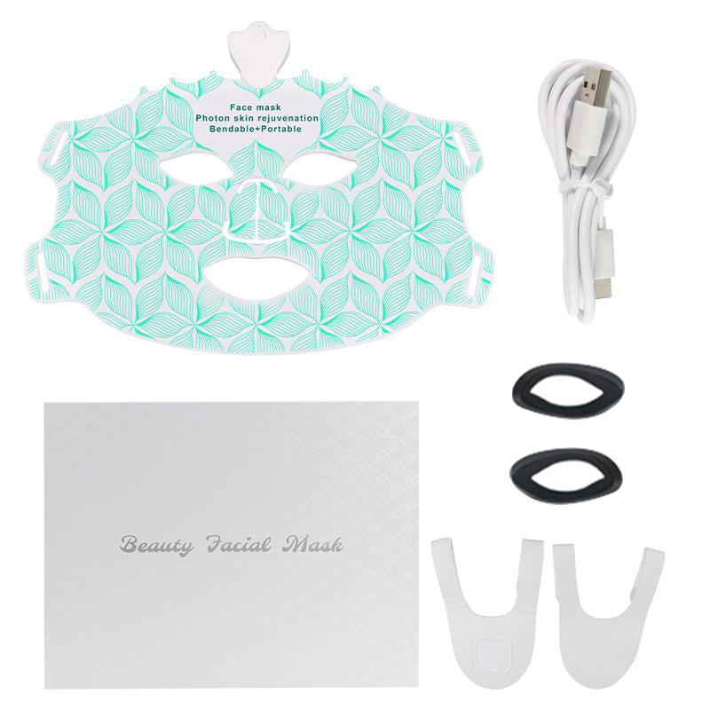 oriday皇冠七彩面膜儀|7色LED光療嫩膚|藍光控油·紅光抗老·黃光亮肌|食品級矽膠貼面·家用護膚神器