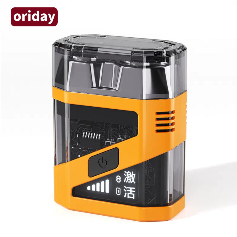 Oriday 透明迷你電動剃鬚刀|便攜防水設計・浮動刀頭刮鬍神器・旅行/車載/家用適用
