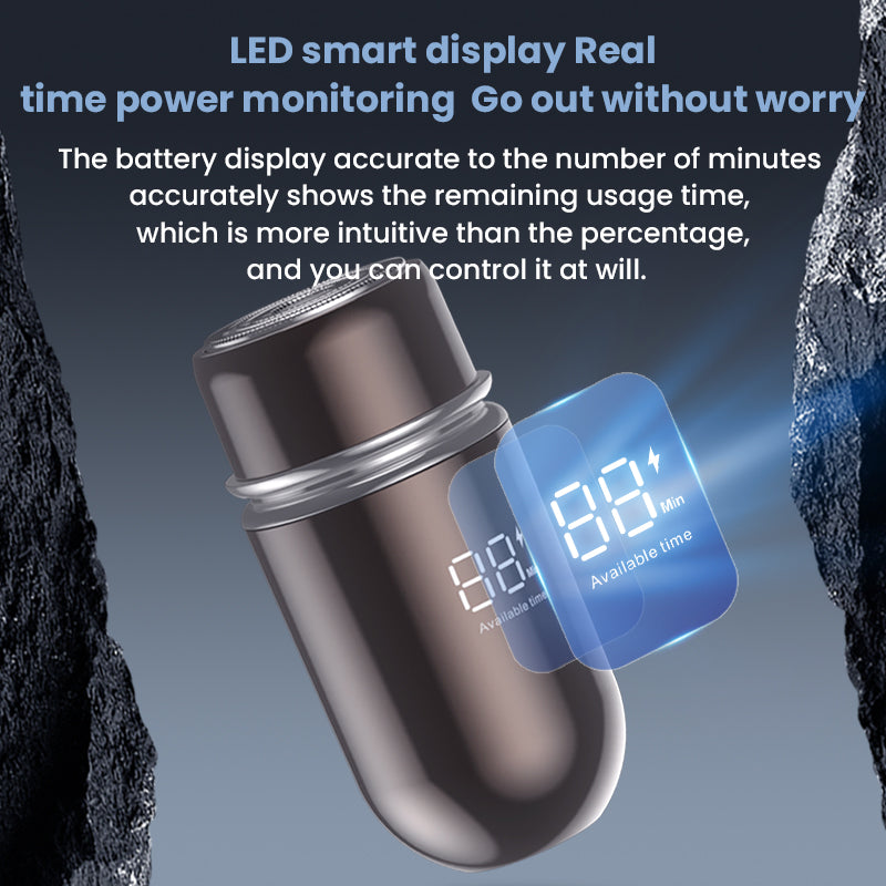 Oriday 男士電動剃鬚刀|雙刀頭設計・迷你便攜充電・旅行/出差適用・多功能禮盒裝電動須刨