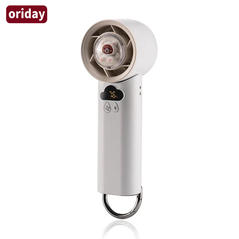 Oriday ultra-high-speed powerful handheld mini fan with wireless charging, portable for outdoor use, on-the-go cooling, suitable for home, office, desktop, and student dormitories. By Dongfang Liangpin.