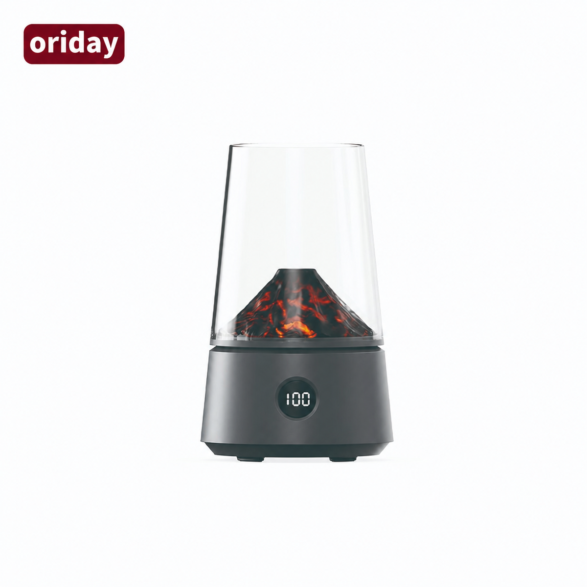 oriday 火山造型香薰機｜170mL水箱・暖光氛圍燈・雙模式噴霧｜睡房客廳辦公室適用