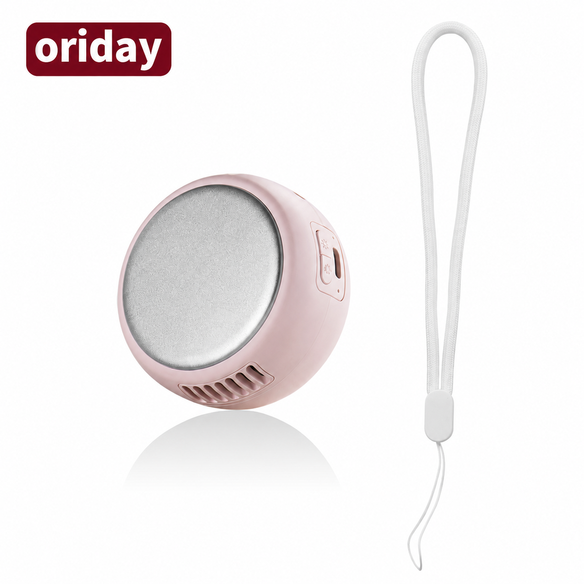 oriday 冷熱敷儀｜冷敷及三檔熱敷・紅綠藍狀態燈・USB-C充電｜白色／粉色
