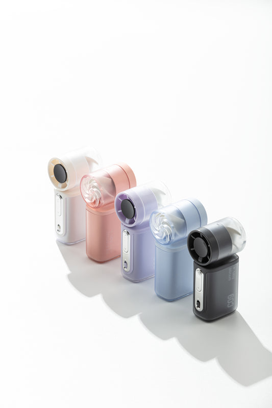 Oriday 휴대용 미니 고속 선풍기 4단계 정밀 풍량 조절 저소음 113g 초경량 휴대 간편 3000mAh 배터리 Type-C 고속 충전 긴 사용 시간 내구성 ABS 소재
