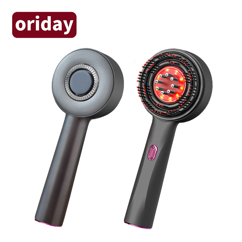 oriday【Holiday Gift】Laser Hair Growth Scalp Massage Comb with Red Light and Liquid Conduction, Multifunctional Kneading Care Brush, Electric, Portable for Travel and Home Use – Oriday