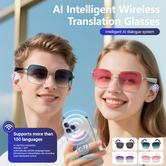 Oriday Hong Kong Bestselling AI Translation Glasses｜All-in-one Bluetooth Earphones, Remote Photo Shooting｜Top Choice for Business Travel & Driving GY200