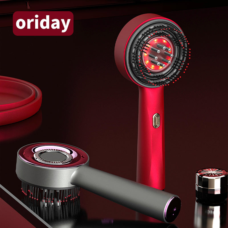 oriday【Holiday Gift】Laser Hair Growth Scalp Massage Comb with Red Light and Liquid Conduction, Multifunctional Kneading Care Brush, Electric, Portable for Travel and Home Use – Oriday