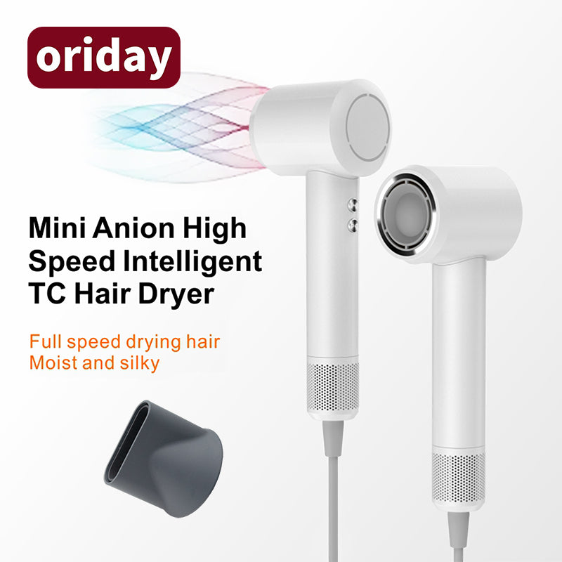 Oriday 高速負離子風筒｜靜音速乾吹風機・大風力大功率・USB充電便攜款・學生／家用／宿舍適用・送禮推薦