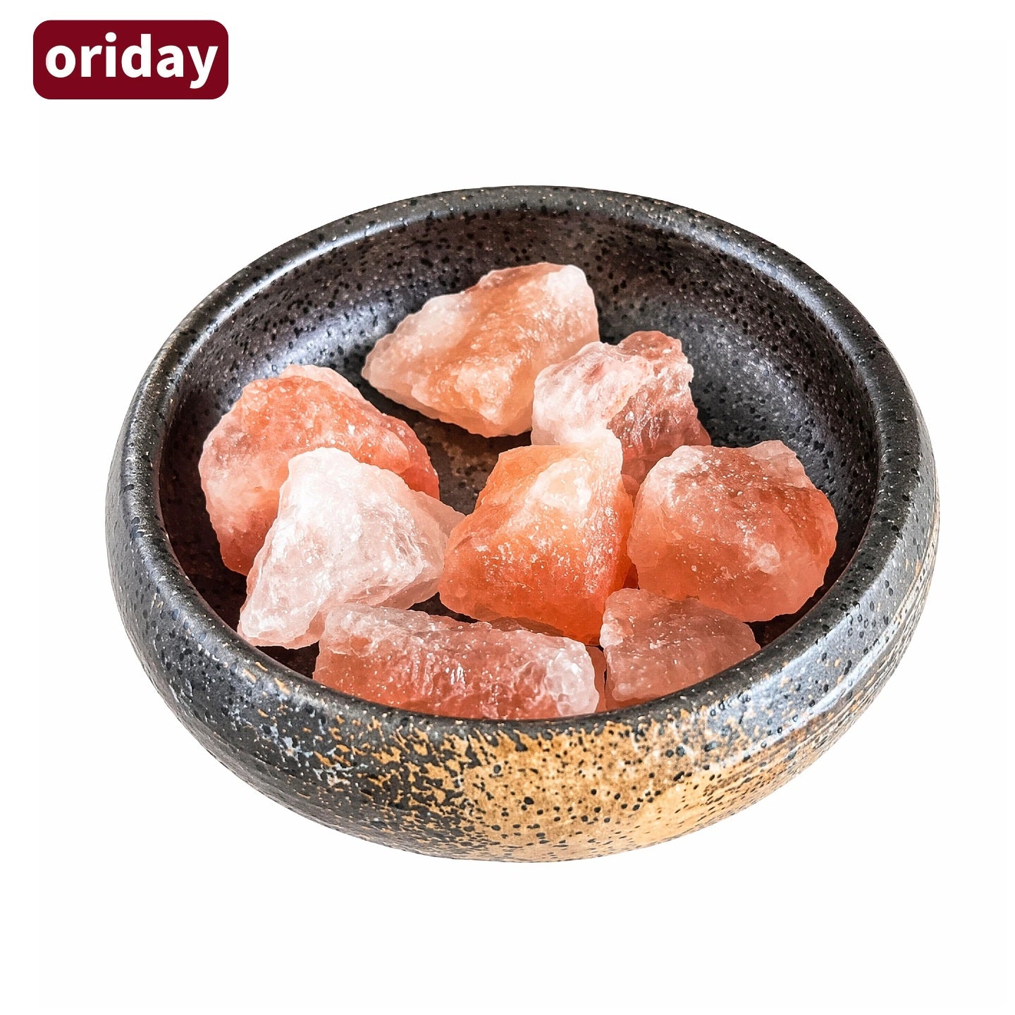 Oriday天然喜馬拉雅粉鹽原石無火擴香石 簡約風家居淨化擺設 可循環淡香 新居入伙喬遷禮物