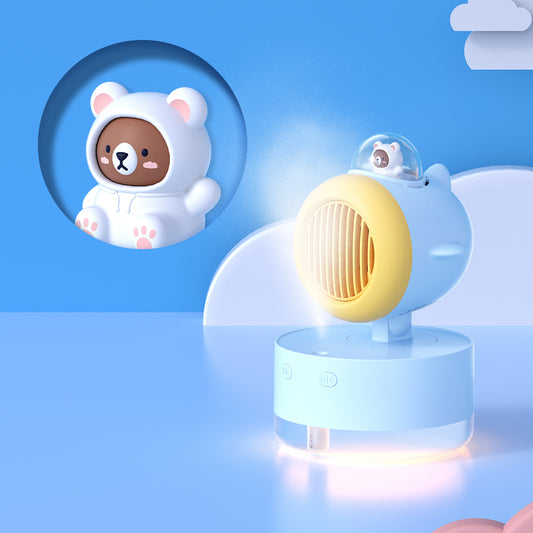 oriday genuine mini fan usb rechargeable handheld portable spray silent student dormitory desktop office