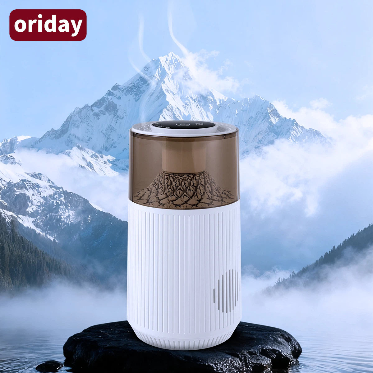 Oriday智能感應車載香薰機 Type-c 充電多場景適用 氛圍燈高級香調 杯托車內飾品