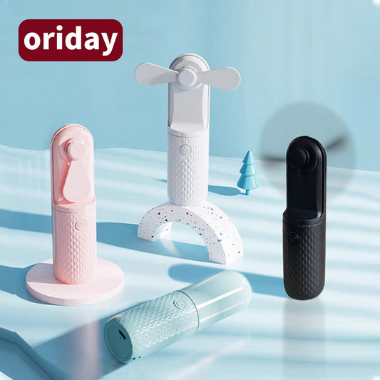 oriday Handheld mini fan portable pocket fan for students small rechargeable ultra-quiet USB foldable with ultra-long battery life for indoor and outdoor use, office, dormitory, Eastern Good Products