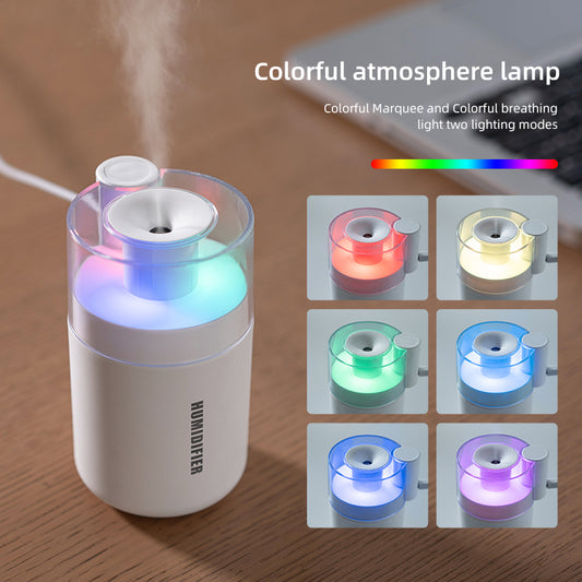 Oriday 七彩氛圍燈加濕器｜大容量納米噴霧｜靜音家用辦公室空氣加濕器