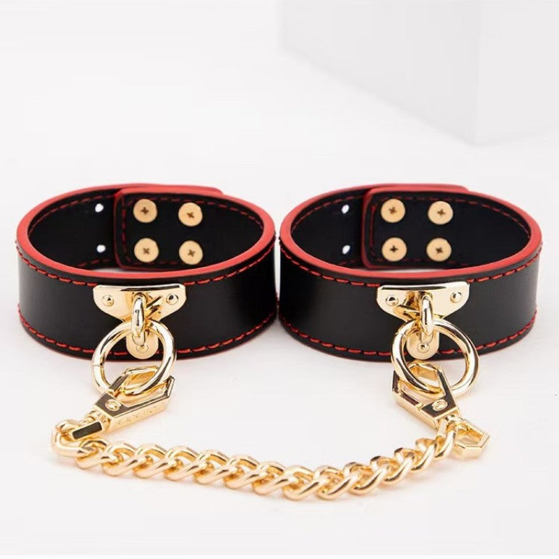 Oriday premium collar, feminine, for couples, adult leash, handcuffs and leg cuffs, erotic bondage, necklace, neck ring, choker, product by Dongfang Liangpin