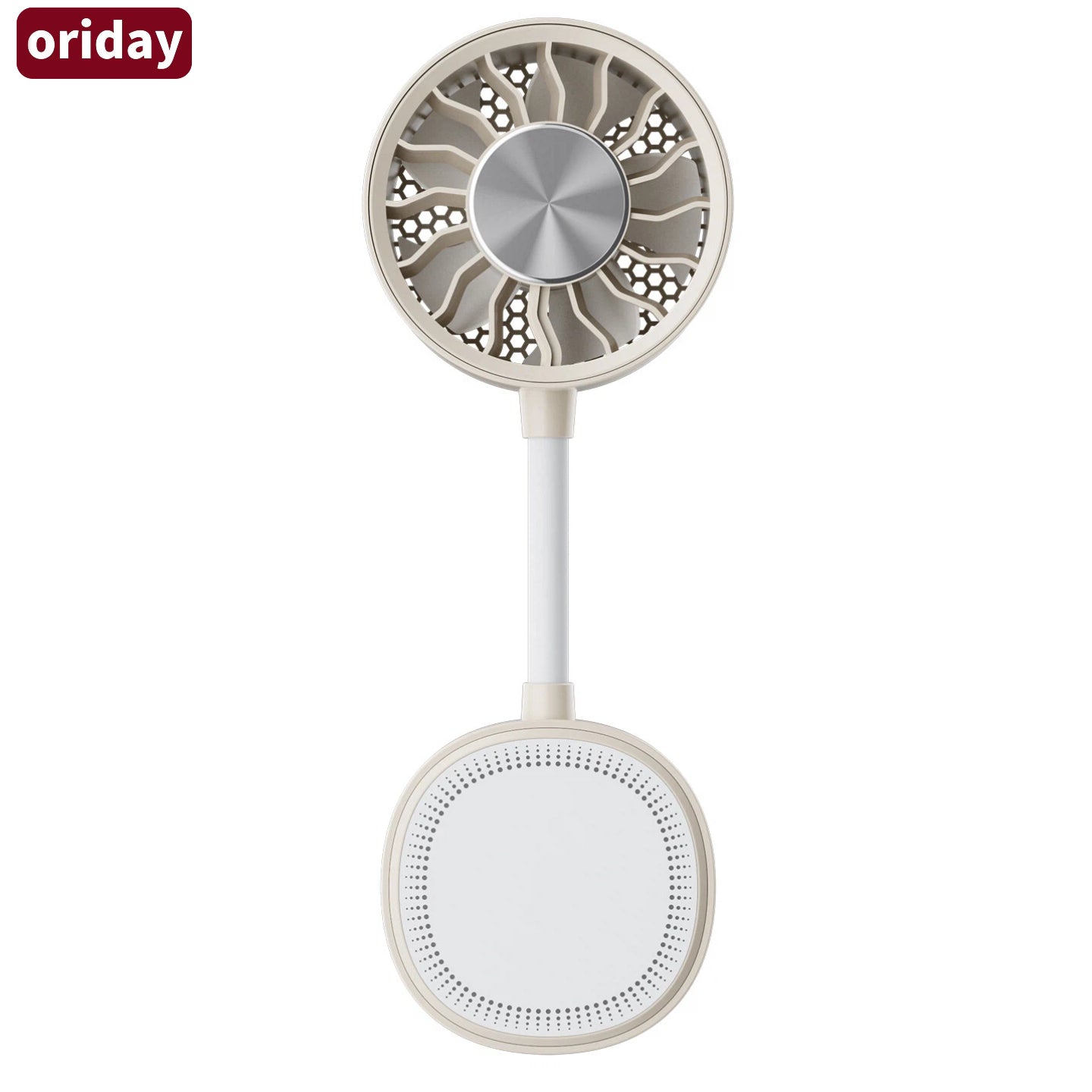 oriday【2026 Best Seller】360° Magnetic Neck Cooling Fan｜Super-Conductive Ice Ceramic Rapid Cooling｜3-Speed Strong Airflow｜Type-C Fast Charging｜Portable Quiet Mini Fan｜Perfect for Commuting, Travel & Office