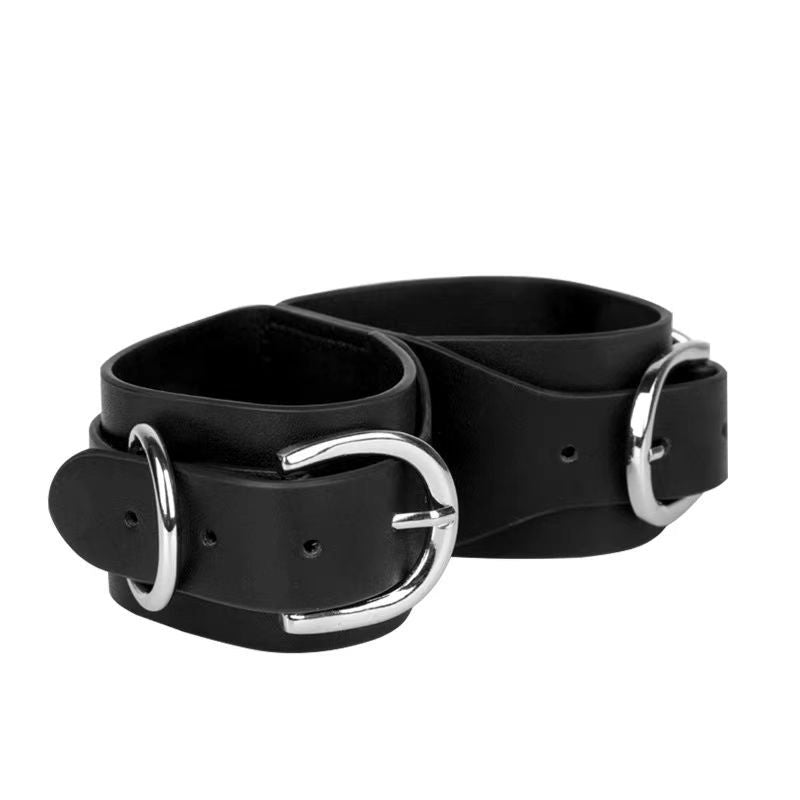 Adult products sm erotic chain leather handcuffs female bondage foreplay discipline pu one-piece handcuffs toy Oriental Goodies