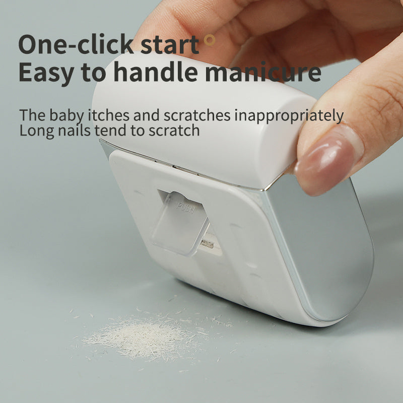 Oriday智能修甲器電動指甲刀- 剪磨一體，3檔可選，單手輕鬆操作 | 甲屑收納倉設計，乾淨衛生，低噪音設計 | Type-C充電，90分鐘持久續航