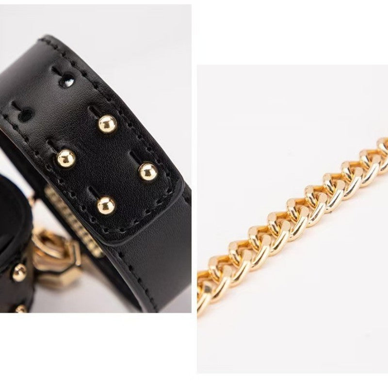 Oriday premium collar, feminine, for couples, adult leash, handcuffs and leg cuffs, erotic bondage, necklace, neck ring, choker, product by Dongfang Liangpin