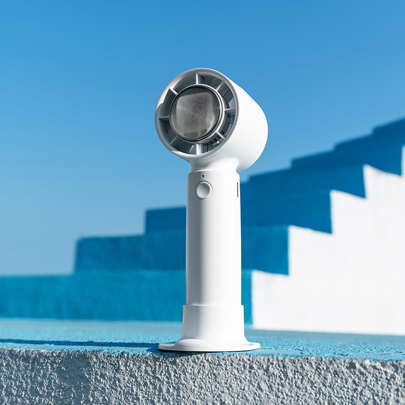 Oriday手提製冷風扇 3 秒極速製冷冰敷雙重降溫 3 檔無刷渦輪強風 可持可立手機支架 158g 超輕 Type-C 快充長續航 戶外通勤必備