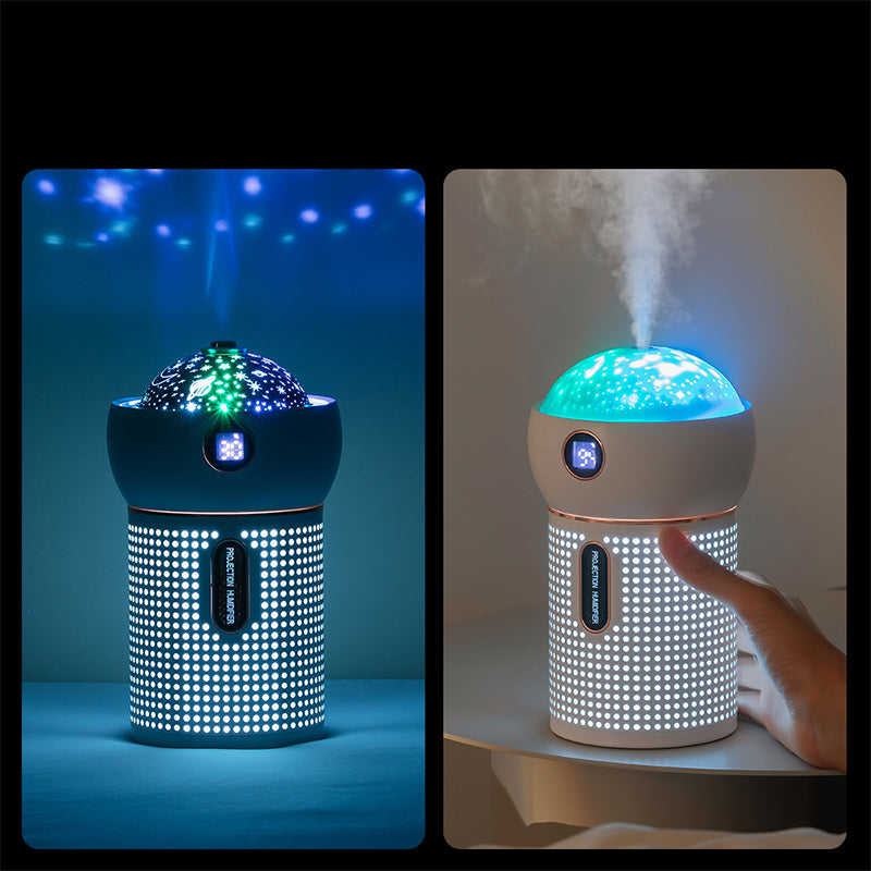 Oriday 單噴霧星空投影加濕器｜USB充電小夜燈・車載家用氛圍香薰機・2025創意禮品推薦