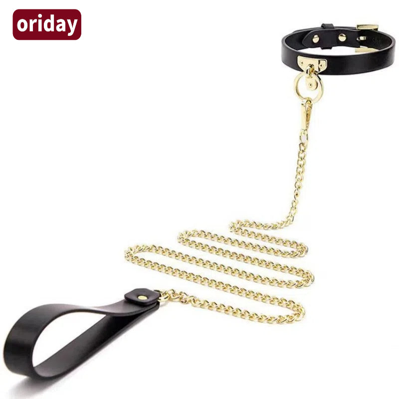 New adult erotic products sm bell leash collar couple flirting interaction prop role-playing sex toy Oriental Goodies