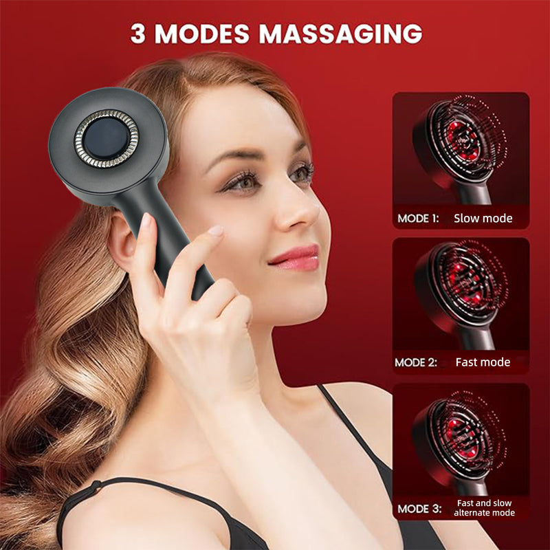 oriday【Holiday Gift】Laser Hair Growth Scalp Massage Comb with Red Light and Liquid Conduction, Multifunctional Kneading Care Brush, Electric, Portable for Travel and Home Use – Oriday