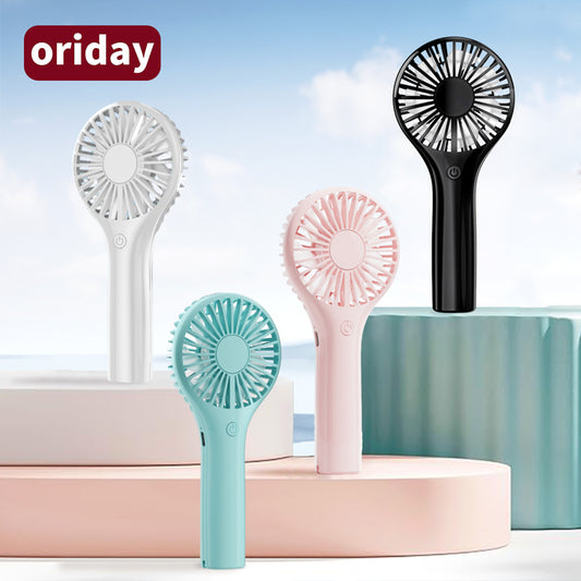 oriday Handheld Fan 2000mAh Battery Long-lasting, Quiet, Powerful Airflow, Portable, Compact, for Dormitory, Office, Home Use