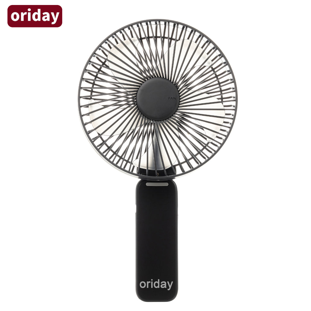 Oriday Multifunctional Handheld Fan, foldable with desk fan, 4-speed wind adjustment, quiet, 3600mAh long-lasting battery, Type-C fast charging, 3-in-1 use (handheld, wall-mounted, or desk fan)
