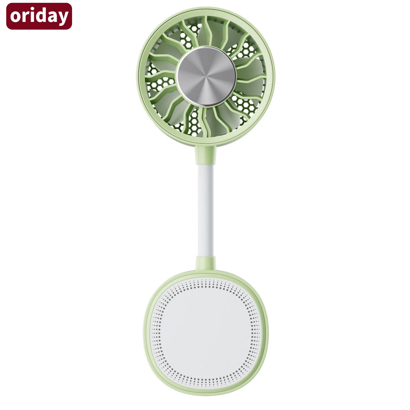 Oriday【2026新款】5合1磁吸便攜風扇｜360°軟管夾式小風扇｜USB Type-C快充｜三段強風靜音｜嬰兒車/辦公室/戶外隨身風扇