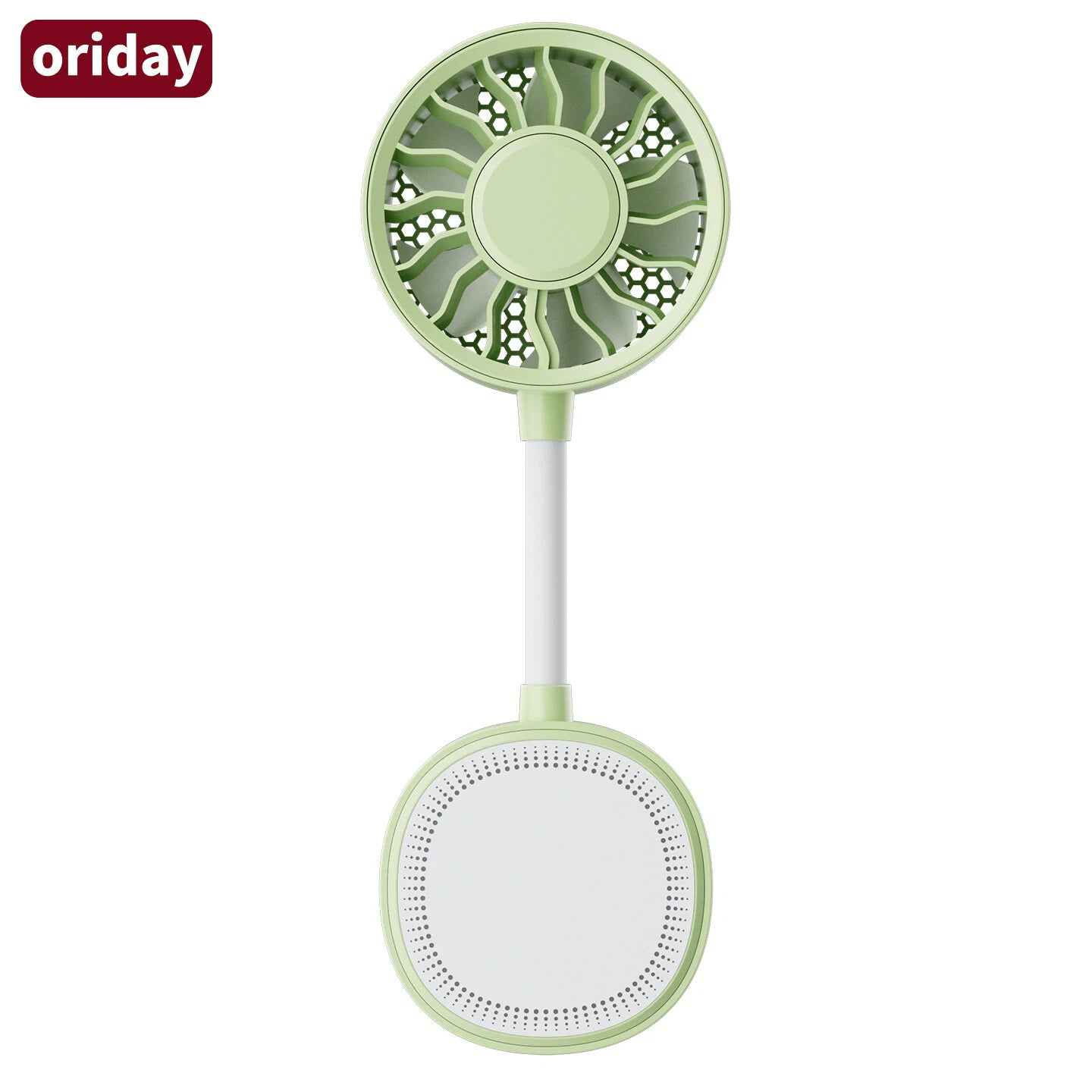 Oriday【2026新款】5合1磁吸便攜風扇｜360°軟管夾式小風扇｜USB Type-C快充｜三段強風靜音｜嬰兒車/辦公室/戶外隨身風扇