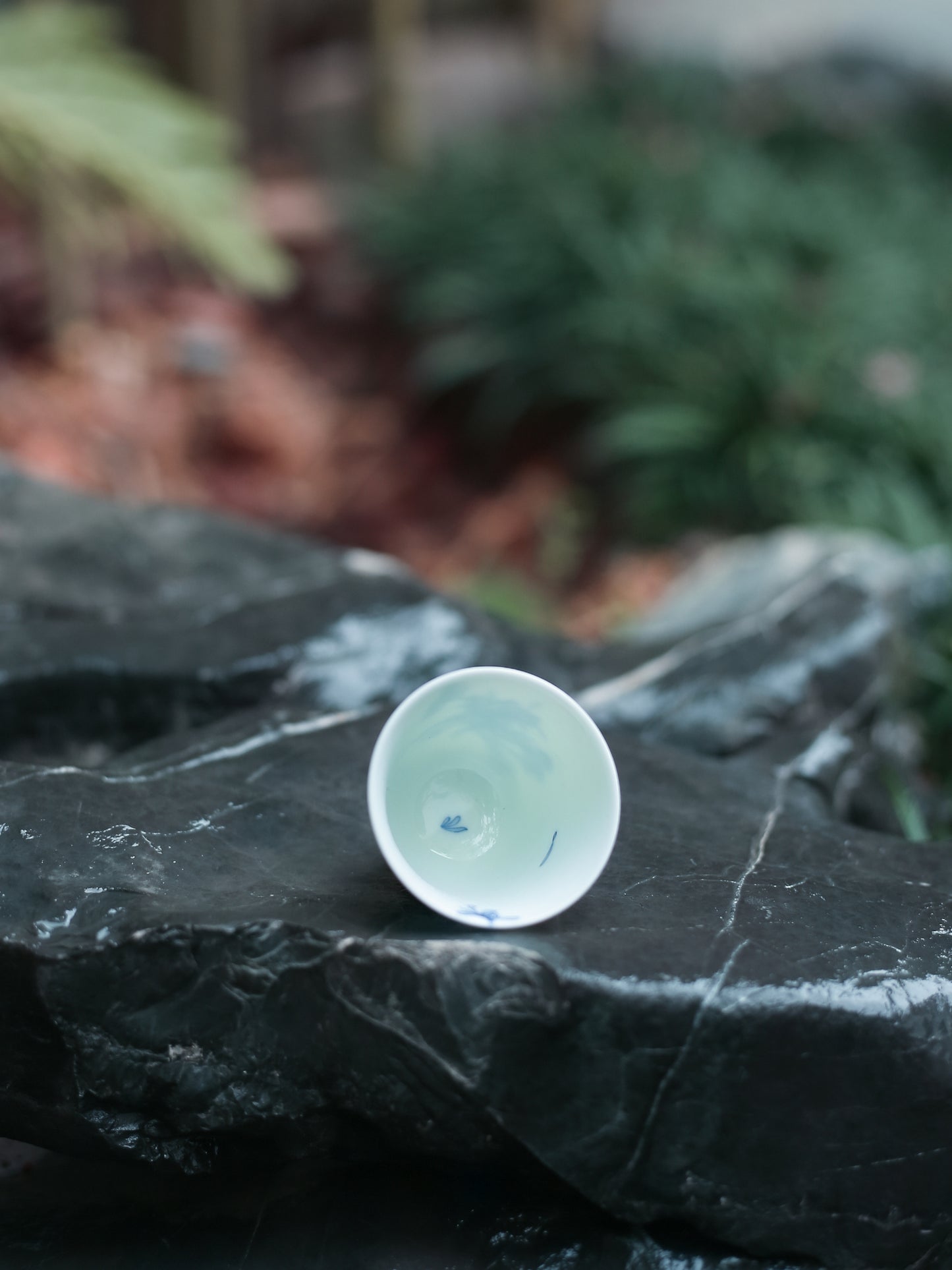 Oriday高檔手繪青花瓷菊花高聞香杯單個功夫仿古茶杯茶具主人杯茶杯盞茶具東方良品
