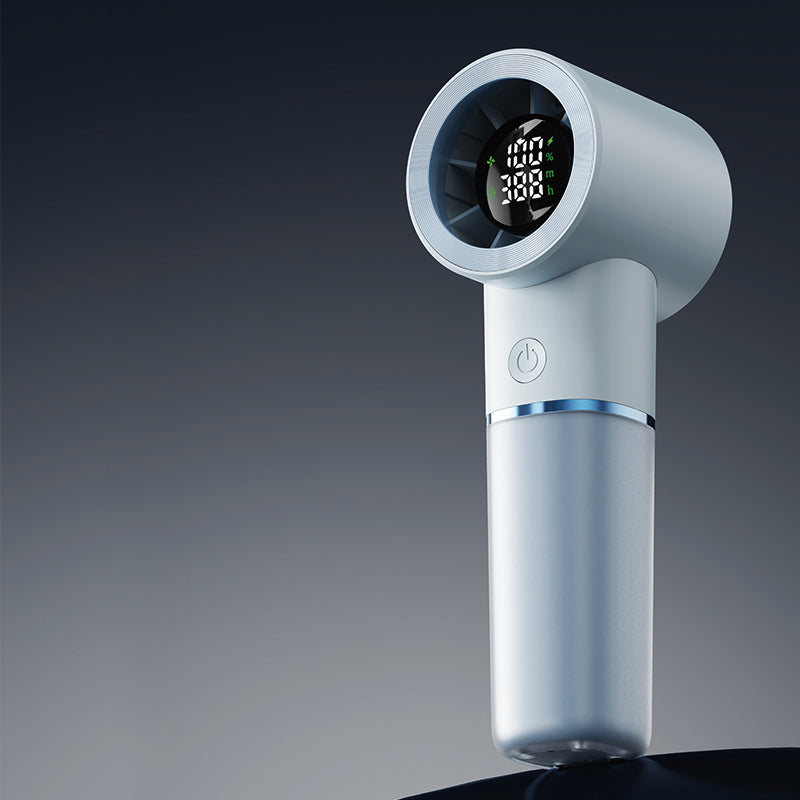 Oriday Portable Handheld Fan, Smart Digital Countdown Display, 100-Level Stepless Speed Control, Magnetic Levitation Ultra-Quiet Design, 4500mAh Long-Lasting Battery, 3-in-1 Use (Handheld / Lanyard Hanging / Desktop)
