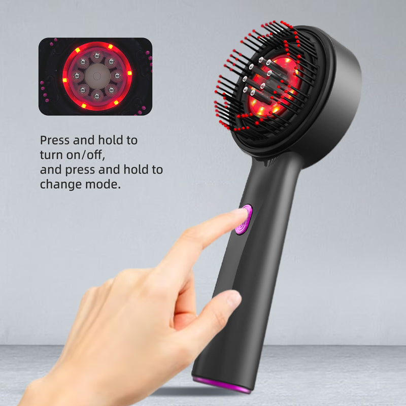 oriday【Holiday Gift】Laser Hair Growth Scalp Massage Comb with Red Light and Liquid Conduction, Multifunctional Kneading Care Brush, Electric, Portable for Travel and Home Use – Oriday