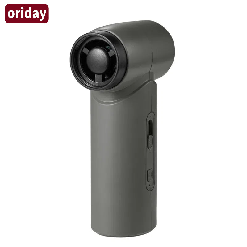 2025 new high-speed turbo power fan with USB charging, portable mini hair dryer, air pump, vacuum cleaner, and fire booster – perfect for home use, outdoor camping, and on-the-go. By Oriental Prime.

