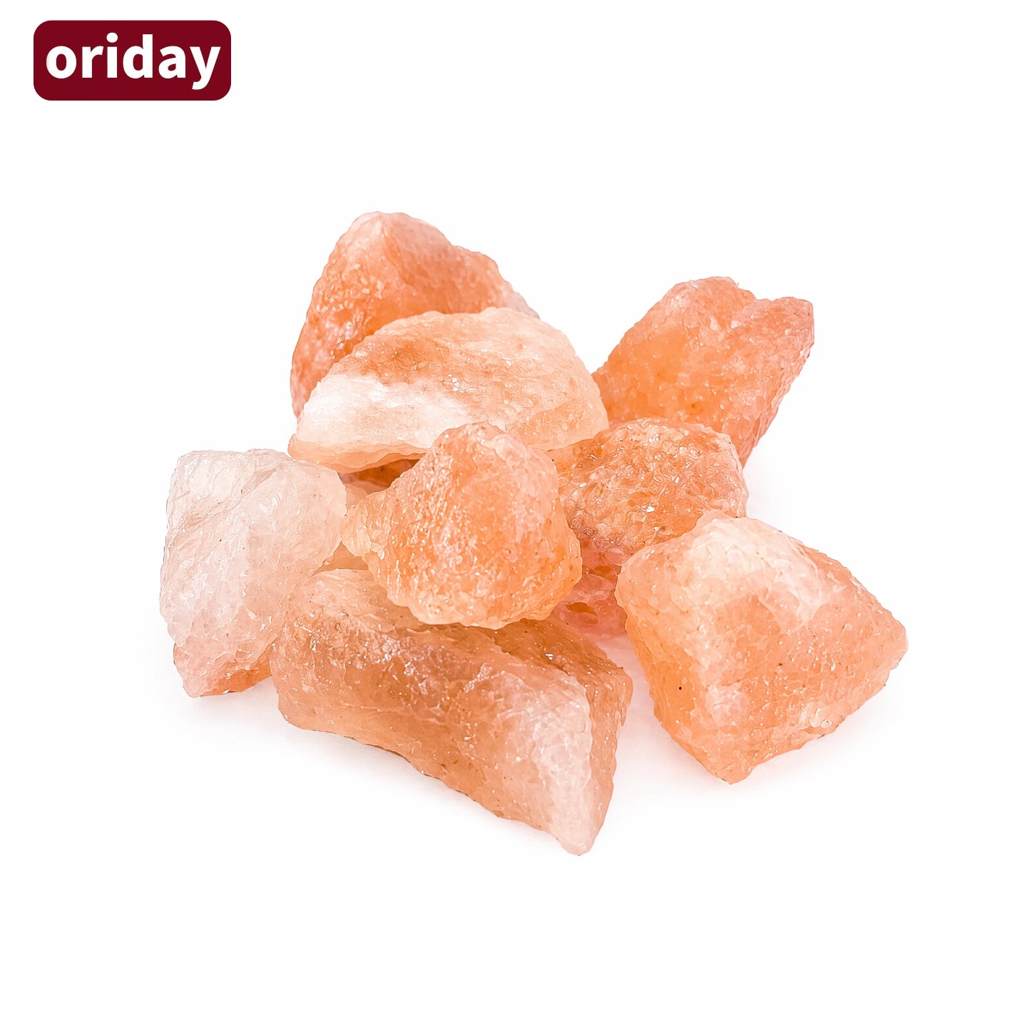 Oriday天然喜馬拉雅粉鹽原石無火擴香石 簡約風家居淨化擺設 可循環淡香 新居入伙喬遷禮物