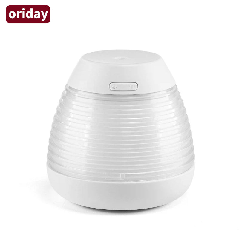 Oriday【가습기 추천 2025】솔방울 디자인 창의 아로마 디퓨저｜USB 조용한 가습・컬러풀 조명・물 부족 시 자동 전원 차단｜사무실 및 가정용에 적합
