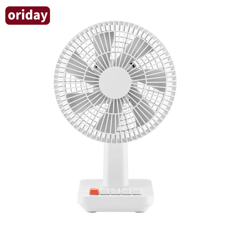 Oriday Retro USB Desk Fan｜Ultra-Quiet Mini Table Fan for Home, Office, Dorm – Creative Gift