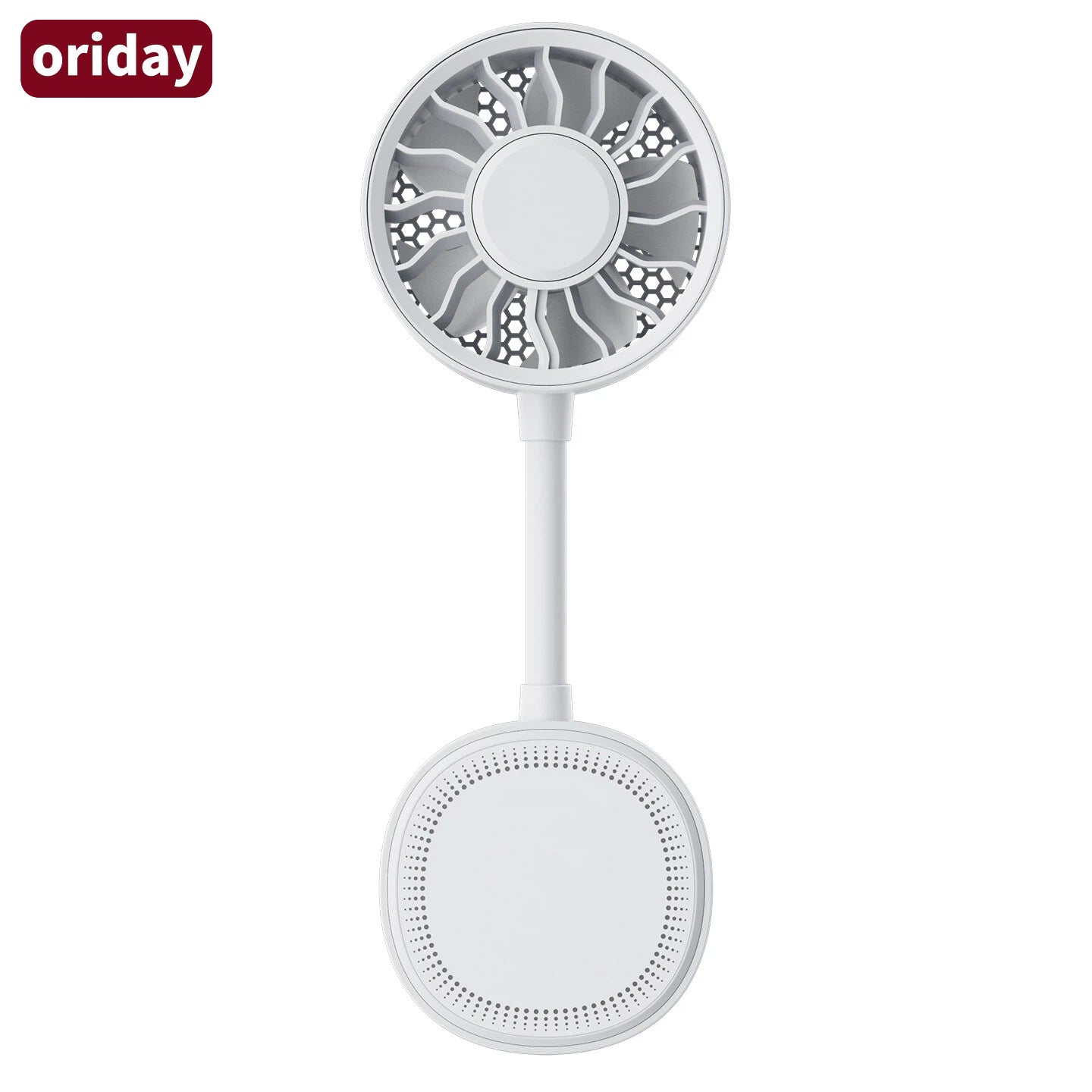 Oriday【2026新款】5合1磁吸便攜風扇｜360°軟管夾式小風扇｜USB Type-C快充｜三段強風靜音｜嬰兒車/辦公室/戶外隨身風扇