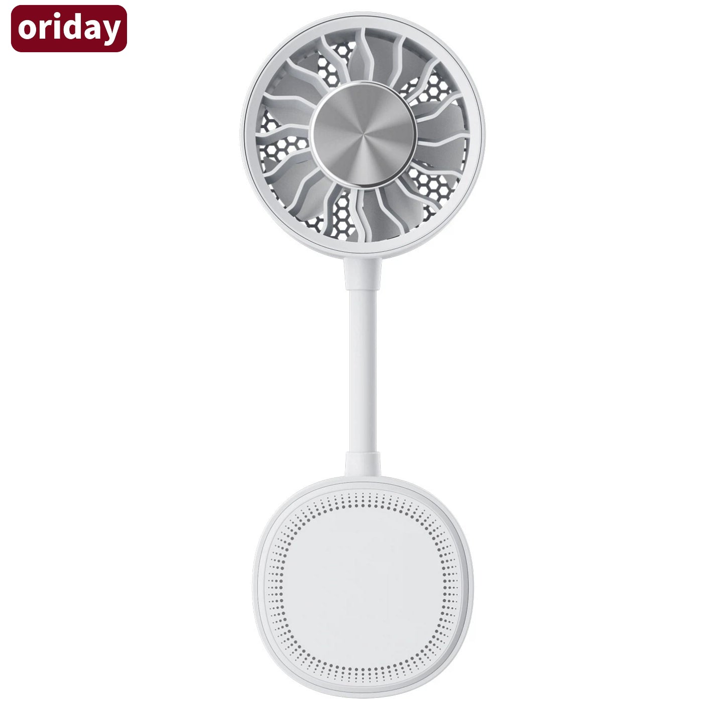 Oriday【2026新款】5合1磁吸便攜風扇｜360°軟管夾式小風扇｜USB Type-C快充｜三段強風靜音｜嬰兒車/辦公室/戶外隨身風扇