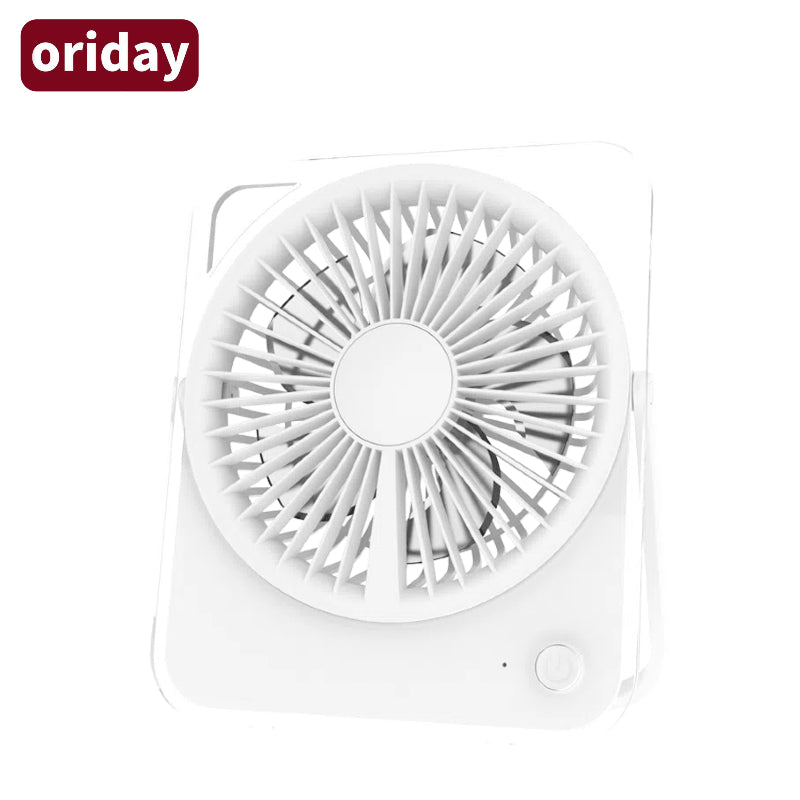 Oriday透明迷你風扇｜桌面靜音製冷循環扇 便攜充插兩用 家用辦公學生宿舍適用